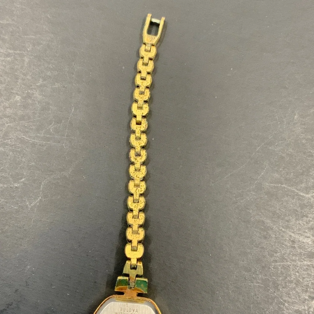 Vintage Caravelle by Bulova Ladies Gold Tone Quartz Watch P3 Swiss Parts Repair
